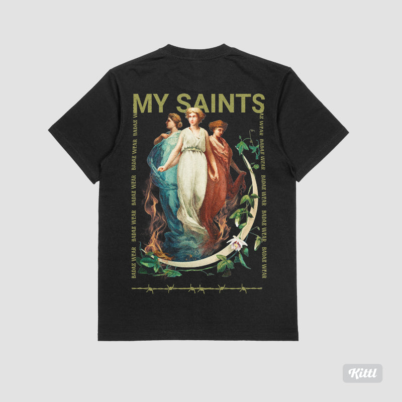 CAMISA "MY SAINTS" OVERSIZE